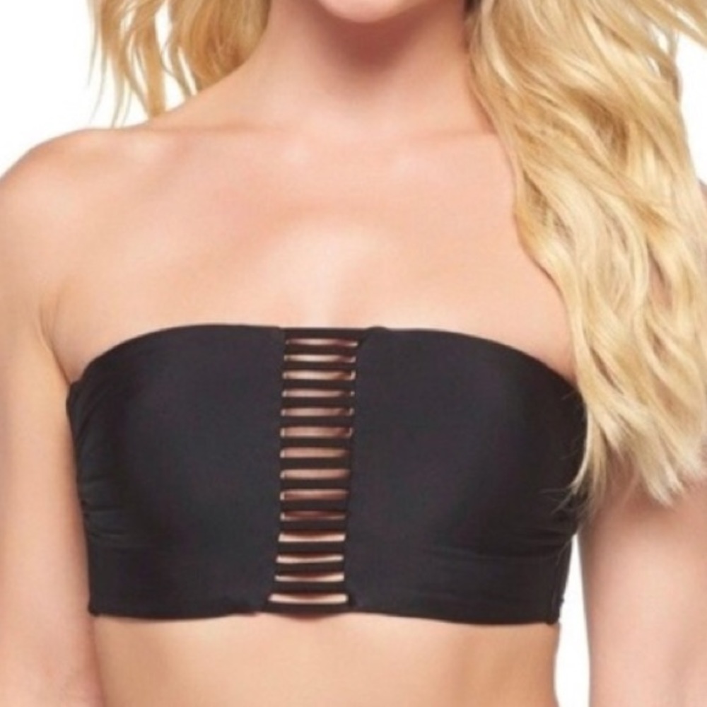 Black cage front bikini